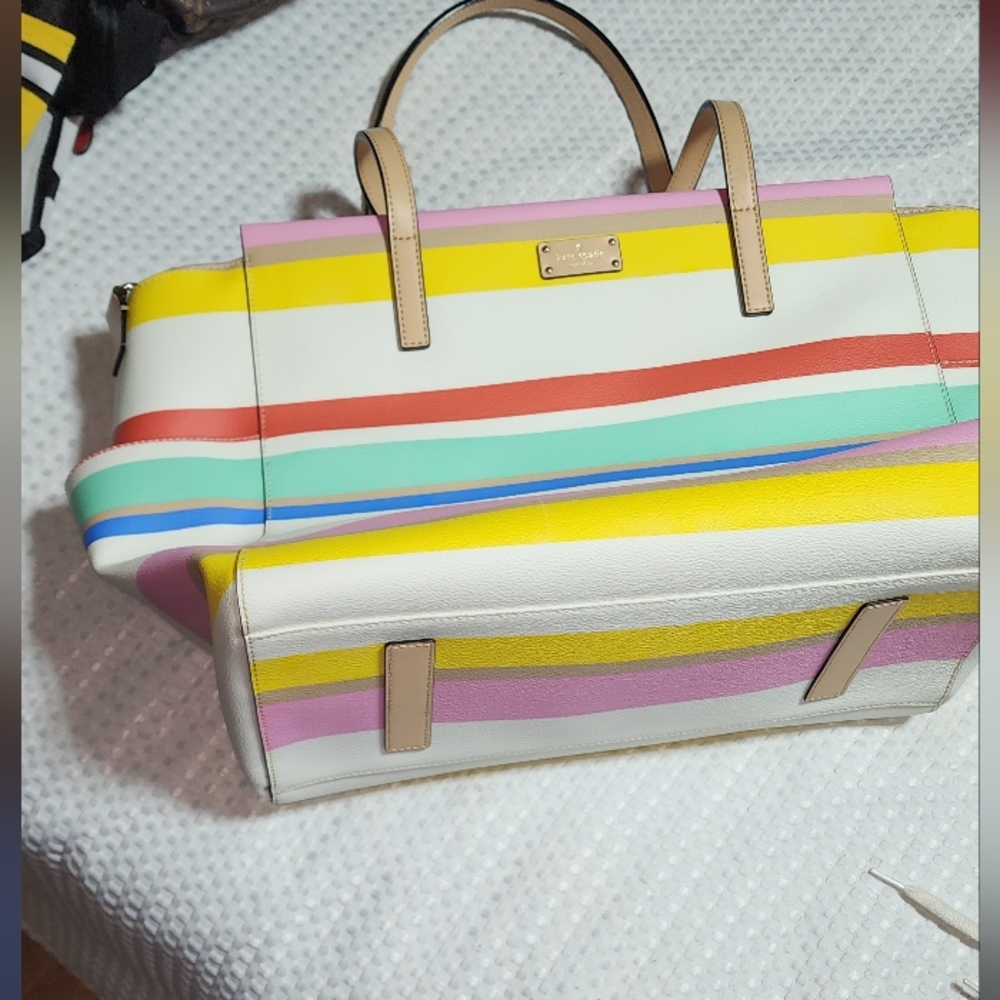 KATE SPADE EUC XXL MULTICOLOR DIAPER BAG PURSE TOTE